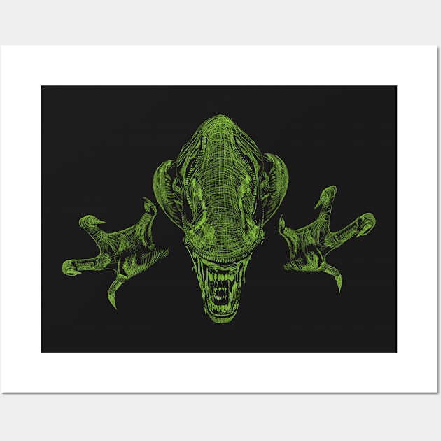 ALIEN Wall Art by KARMADESIGNER T-SHIRT SHOP